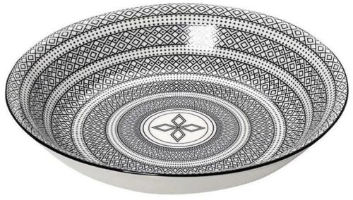 Πιάτο Charlotte Gui421K6 Βαθύ Φ23cm Black Espiel Κεραμικό