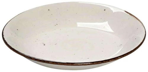 Πιάτο Βαθύ Πορσελάνινο Στρογγυλό Terra Σετ 6 τμχ TLK105K6 Φ25,5cm Cream Espiel Πορσελάνη