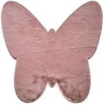 Χαλί Puffy JM7 Butterfly Antislip Round Dark Pink New Plan 160X160 Round