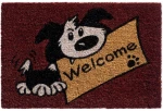 Πατάκι Εισόδου Ruco Print 414 Welcome Dog 40X60cm Red-Black Sdim 40Χ60