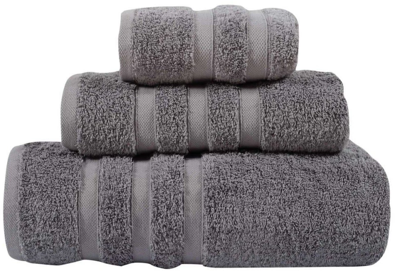 Πετσέτα Prestige1163 Grey Das Home Προσώπου 50x90cm 100% Βαμβάκι