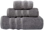 Πετσέτα Prestige1163 Grey Das Home Προσώπου 50x90cm 100% Βαμβάκι