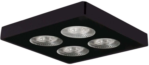 Πλαφονιέρα οροφής VK/04170CE/B/W 14,15x14,15cm Led 1080Lm 12W 3000K Black VKLed