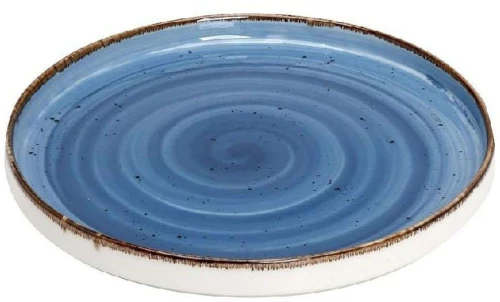 Πιάτο Ρηχό Terra TLF131K6 Φ26x1,5cm Blue Espiel Πορσελάνη