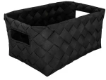 Καλάθι Αποθήκευσης Aspera M 18,5x12x28cm Black Kleine Wolke Πολυαιθυλένιο