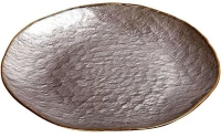 Διακοσμητική Πιατέλα Shine DAC1800 Φ28cm Silver-Gold Espiel Γυαλί