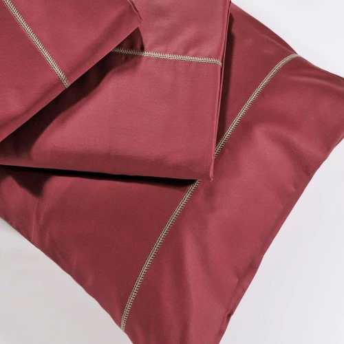 Σεντόνι Με Λάστιχο S250/9 Red Down Town Υπέρδιπλο 165X235cm 100% Βαμβακοσατέν