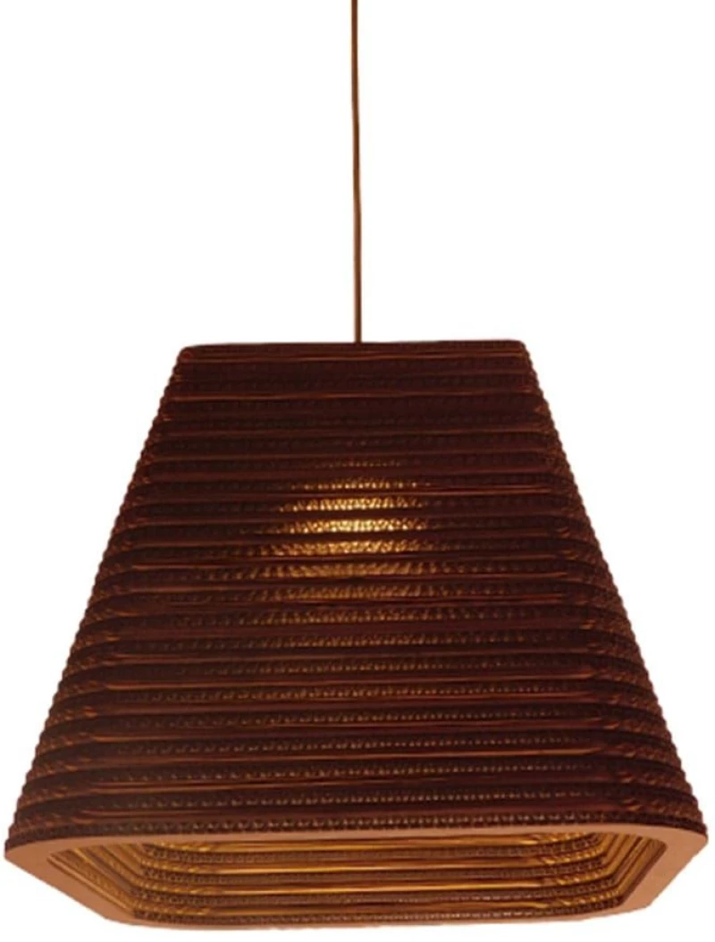 Φωτιστικό Οροφής 3D Corfu 01295 Brown GloboStar Χαρτί