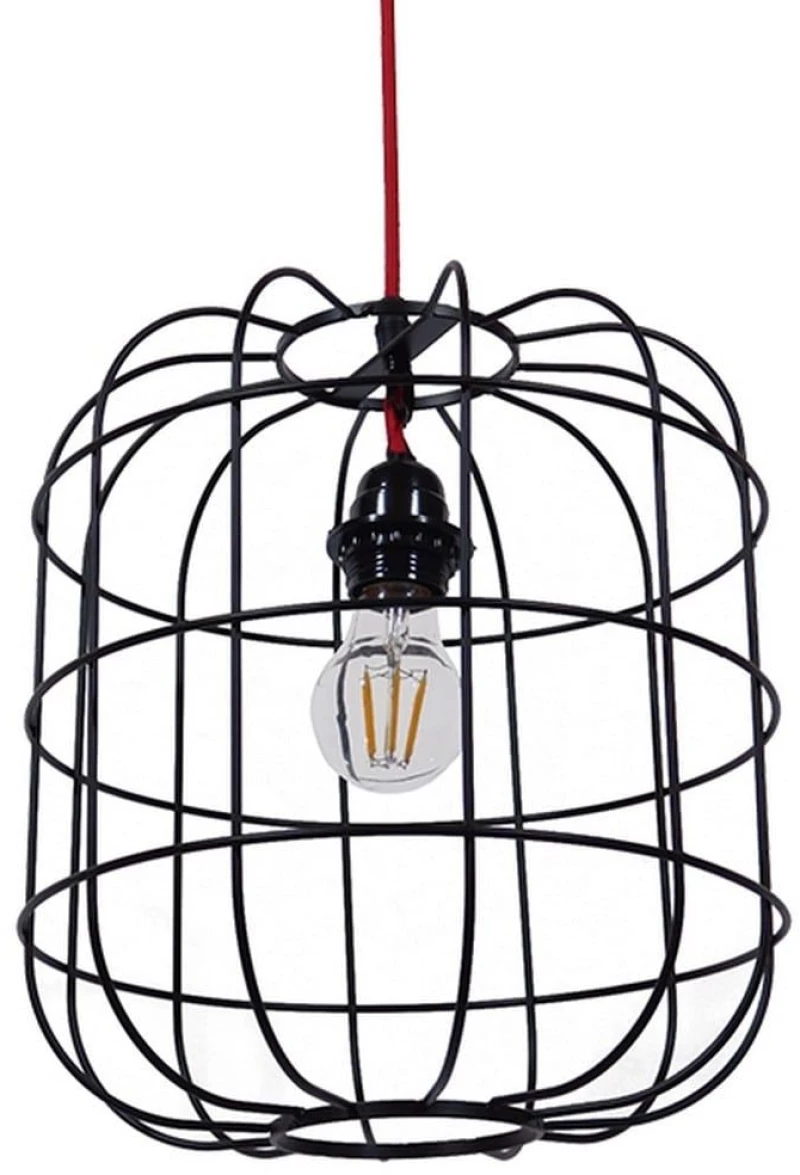 Φωτιστικό Οροφής Parrot 01099 Black GloboStar Μέταλλο