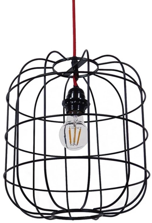 Φωτιστικό Οροφής Parrot 01099 Black GloboStar Μέταλλο