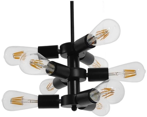 Φωτιστικό Οροφής Delir 01035 Black GloboStar Μέταλλο