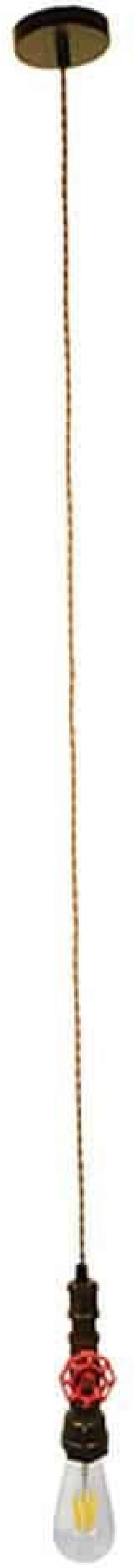 Φωτιστικό Οροφής Faucet 01414 1xΕ27 5x7,5x20cm Rust GloboStar