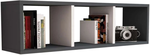 Ραφιέρα Τοίχου HM9228.13 90x22x25,6cm Grey & White