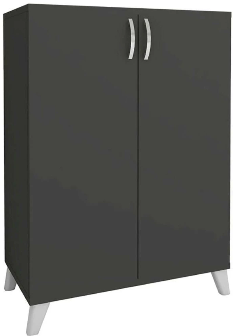 Παπουτσοθήκη - Ντουλάπι Lilly 0212572 72x32,5x88cm Anthracite Μελαμίνη,Πολυπροπυλένιο