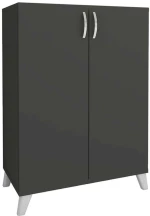 Παπουτσοθήκη - Ντουλάπι Lilly 0212572 72x32,5x88cm Anthracite Μελαμίνη,Πολυπροπυλένιο