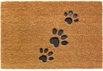 Πατάκι Εισόδου Ruco Embossed Rubber 004 Paws 40X60cm Beige-Black Sdim 40Χ60