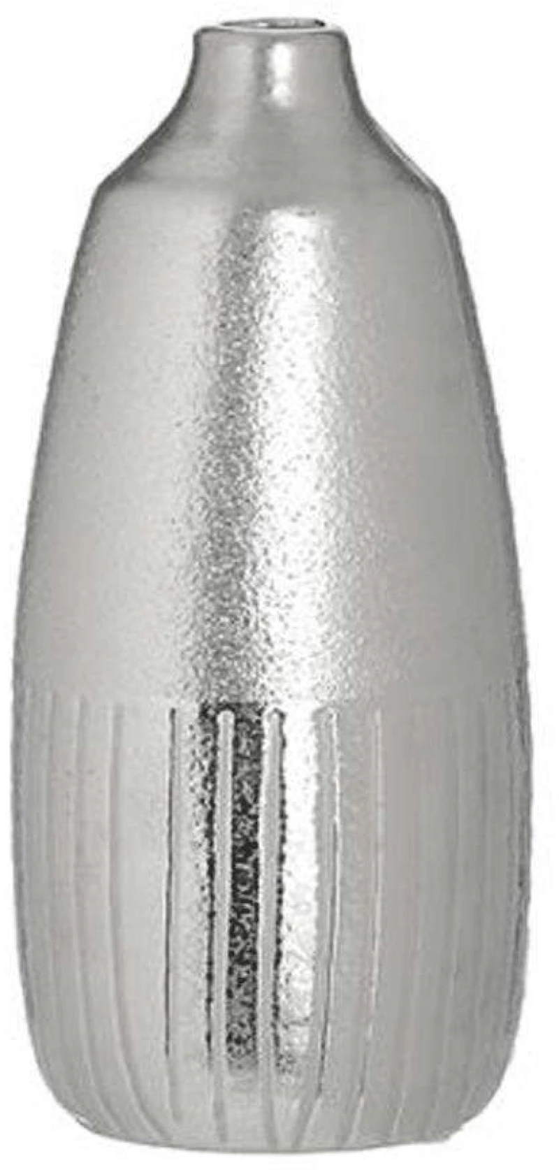 Βάζο 3-70-278-0064 Φ12x25cm Silver Inart Κεραμικό
