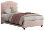 Κρεβάτι Malena HM651.22 Για Στρώμα 90x200cm Βελούδινο Beige Μονό