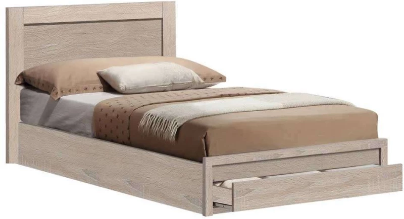 Κρεβάτι Melany Με Συρτάρι HM346.02 90Χ190 cm Sonoma Μονό Ξύλο