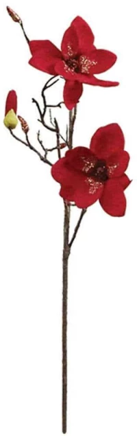 Λουλούδι - Κλαδί Μανώλια 99-00-17902 92cm Red Marhome