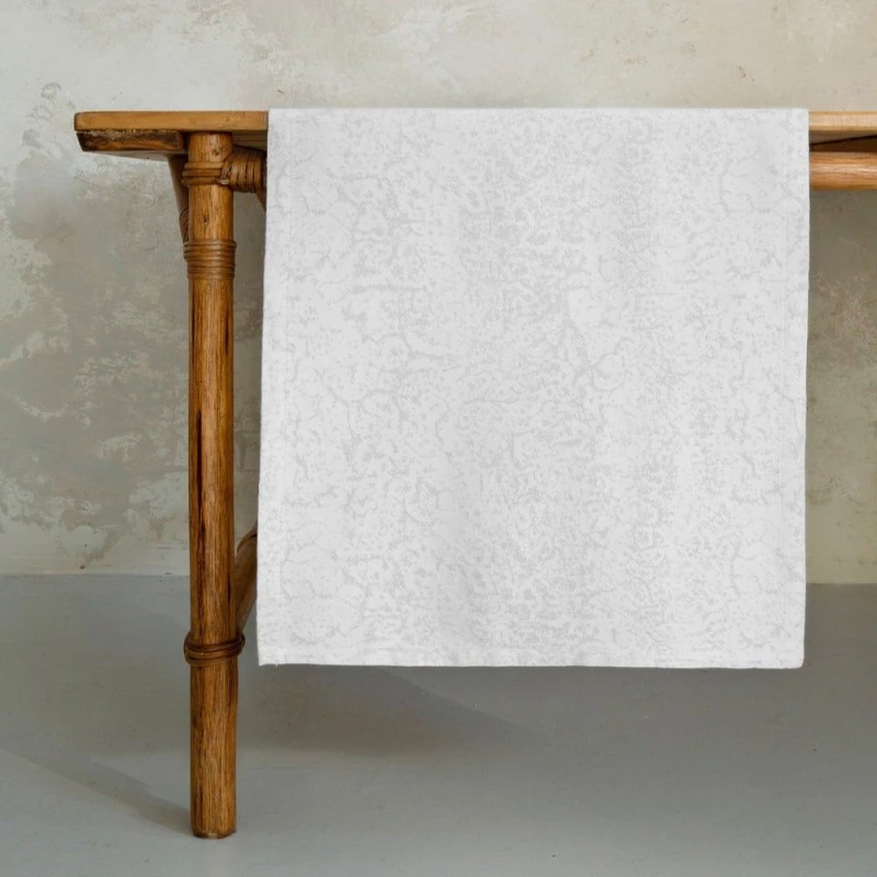 Runner Piel Off White Nima 50Χ165 50x165cm Viscose-Πολυέστερ