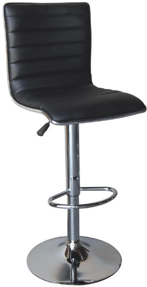 Σκαμπό Μπάρ Alfi Black EM970  41X50X94/115 cm Σετ 2τμχ Μέταλλο,Τεχνόδερμα