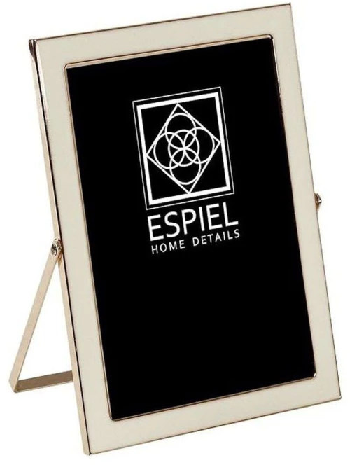 Κορνίζα FAM602 13x18cm Gold-White Espiel Μέταλλο