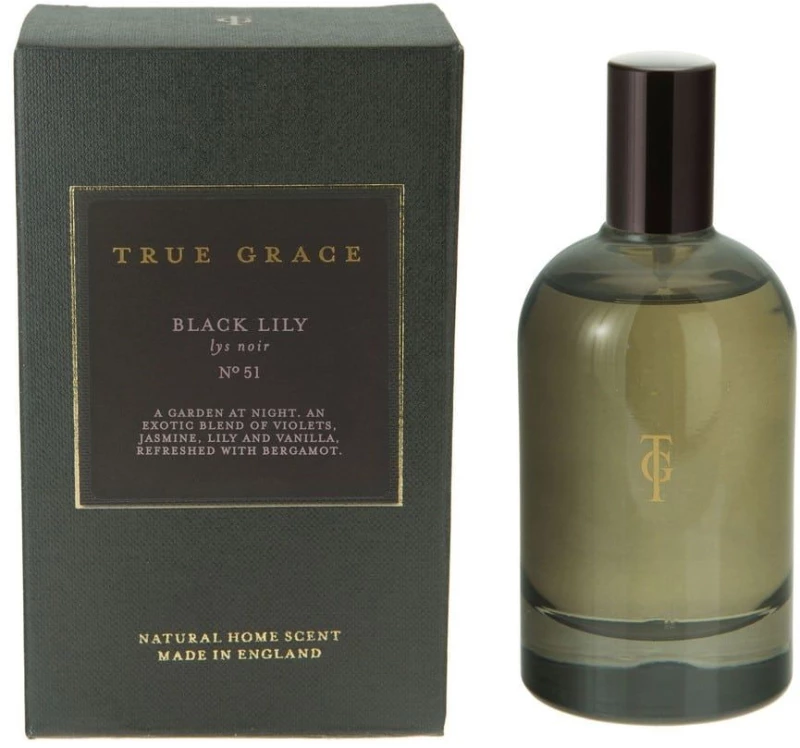 Αρωματικό Σπρέι Χώρου Manor 100ml Black Lily True Grace Γυαλί