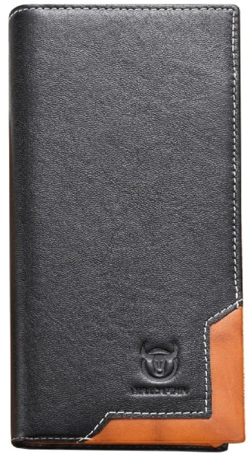 Πορτοφόλι Δερμάτινο QB0448 19,5x2x10cm Black-Brown Bull Captain