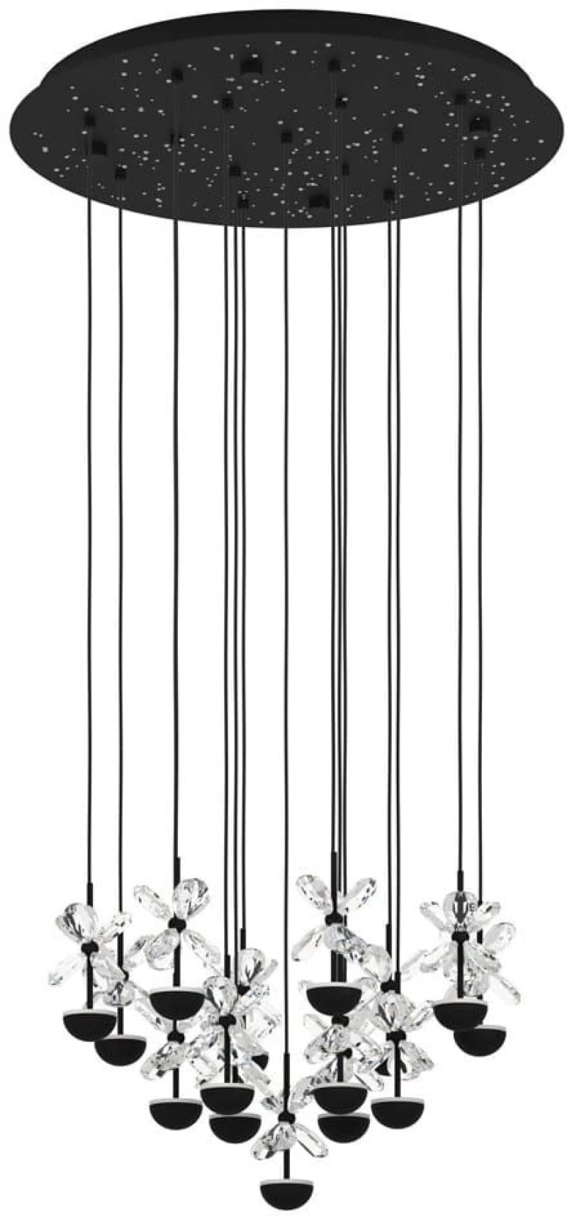 Φωτιστικό Οροφής Pianopoli 2 390277 50x150cm Led Black-Clear Eglo
