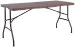 Τραπέζι Catering Πτυσσόμενο (Βαλίτσα) Blow ΕΟ181Κ 152x70x74cm Brown-Black