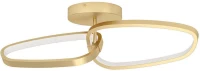 Φωτιστικό Οροφής - Πλαφονιέρα Lodosa 390204 72x22,5cm Dim Led 3300lm 25W 3000K Brass Eglo Αλουμ,Πλαστικ,Ατσάλι