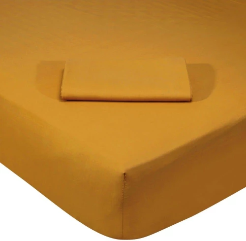 Σεντόνι 1019 Ocher Das Home Μονό 170x260cm 100% Βαμβάκι