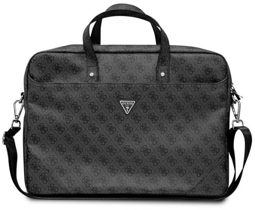 Guess Saffiano 4G Triangle Logo Computer Bag - Notebook bag 15 ”/16" (black)