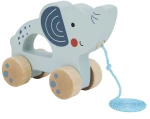Ξύλινος συρόμενος ελέφαντας - Tooky Toy