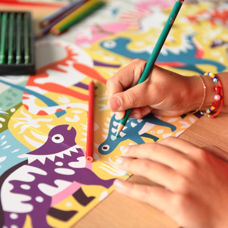 Colouring Poster - Δεινόσαυροι - Poppik