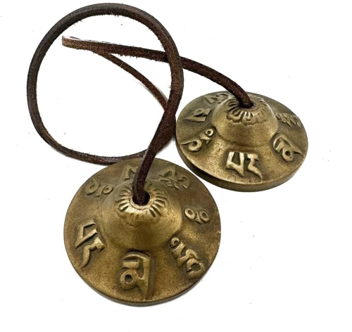 Χειροποίητα Κύμβαλα Διαλογισμού Meditation Cymbals Lucky Symbols 6cm
