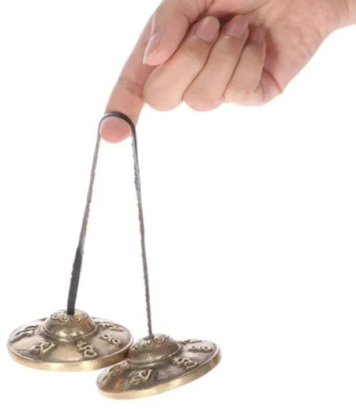 Χειροποίητα Κύμβαλα Διαλογισμού Meditation Cymbals Lucky Symbols 6cm