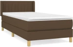 ΚΡΕΒΑΤΙ BOXSPRING ΜΕ ΣΤΡΩΜΑ ΣΚΟΥΡΟ ΚΑΦΕ 90X200 ΕΚ. ΥΦΑΣΜΑΤΙΝΟ 3130404