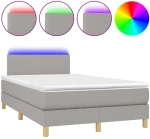 ΚΡΕΒΑΤΙ BOXSPRING ΜΕ ΣΤΡΩΜΑ & LED ΑΝ.ΓΚΡΙ 120X200 ΕΚ ΥΦΑΣΜΑΤΙΝΟ 3133541