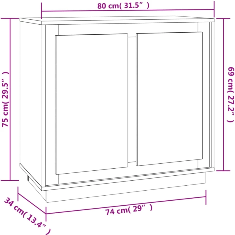 ΝΤΟΥΛΑΠΙ ΛΕΥΚΟ 80 X 34 X 75 ΕΚ. ΑΠΟ ΕΠΕΞΕΡΓΑΣΜΕΝΟ ΞΥΛΟ 819884