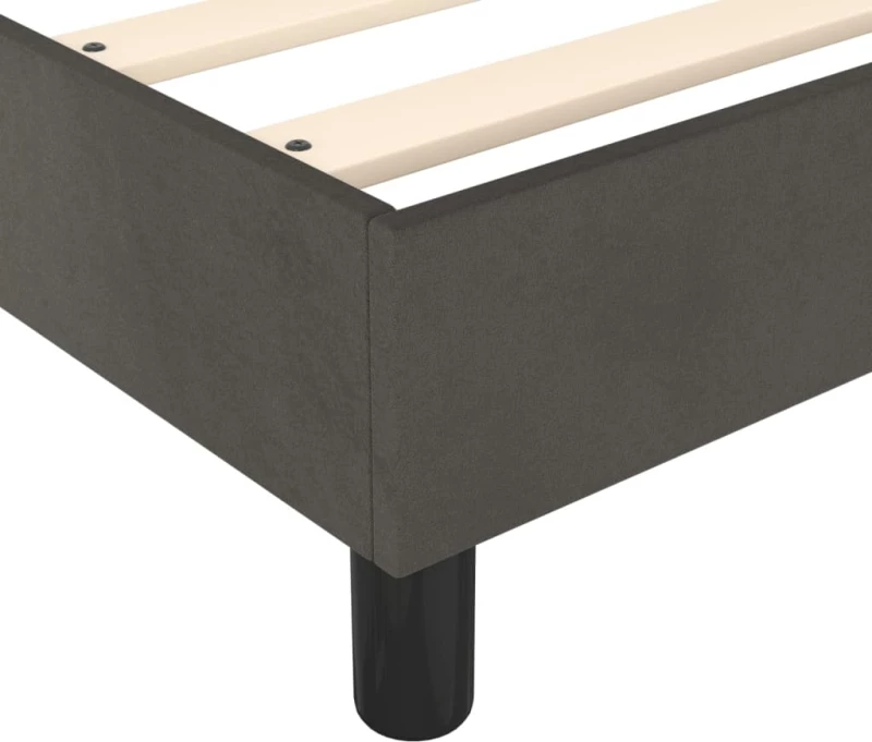 ΚΡΕΒΑΤΙ BOXSPRING ΜΕ ΣΤΡΩΜΑ ΣΚΟΥΡΟ ΓΚΡΙ 90X200 ΕΚ. ΒΕΛΟΥΔΙΝΟ 3144658