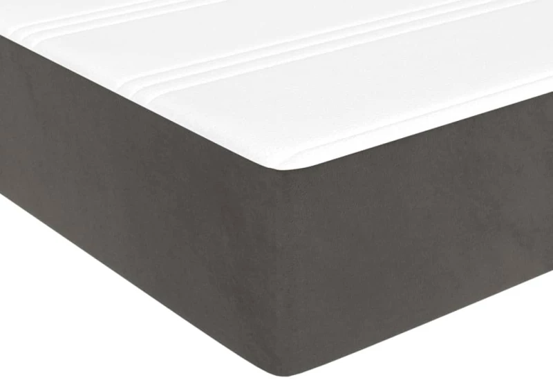 ΚΡΕΒΑΤΙ BOXSPRING ΜΕ ΣΤΡΩΜΑ ΣΚΟΥΡΟ ΓΚΡΙ 90X200 ΕΚ. ΒΕΛΟΥΔΙΝΟ 3144658