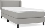ΚΡΕΒΑΤΙ BOXSPRING ΜΕ ΣΤΡΩΜΑ ΑΝΟΙΧΤΟ ΓΚΡΙ 80X200 ΕΚ. ΥΦΑΣΜΑΤΙΝΟ 3129585