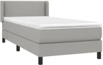 ΚΡΕΒΑΤΙ BOXSPRING ΜΕ ΣΤΡΩΜΑ ΑΝΟΙΧΤΟ ΓΚΡΙ 80X200 ΕΚ. ΥΦΑΣΜΑΤΙΝΟ 3129585