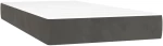 ΚΡΕΒΑΤΙ BOXSPRING ΜΕ ΣΤΡΩΜΑ ΣΚΟΥΡΟ ΓΚΡΙ 100X200 ΕΚ. ΒΕΛΟΥΔΙΝΟ 3132604