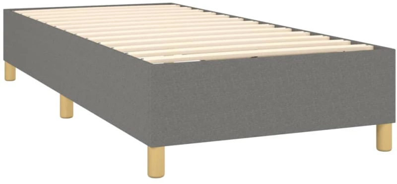 ΚΡΕΒΑΤΙ BOXSPRING ΜΕ ΣΤΡΩΜΑ & LED ΣΚ.ΓΚΡΙ 100X200 ΕΚ ΥΦΑΣΜΑΤΙΝΟ 3135334