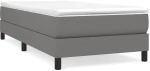 ΚΡΕΒΑΤΙ BOXSPRING ΜΕ ΣΤΡΩΜΑ ΣΚΟΥΡΟ ΓΚΡΙ 100X200 ΕΚ. ΥΦΑΣΜΑΤΙΝΟ 3144054