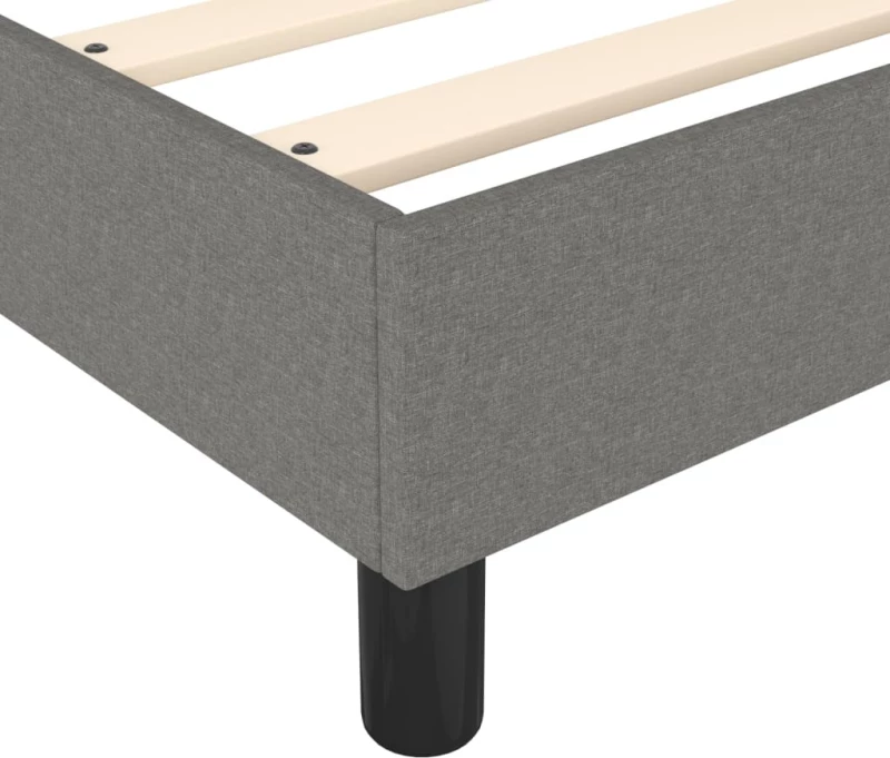 ΚΡΕΒΑΤΙ BOXSPRING ΜΕ ΣΤΡΩΜΑ ΣΚΟΥΡΟ ΓΚΡΙ 100X200 ΕΚ. ΥΦΑΣΜΑΤΙΝΟ 3144054