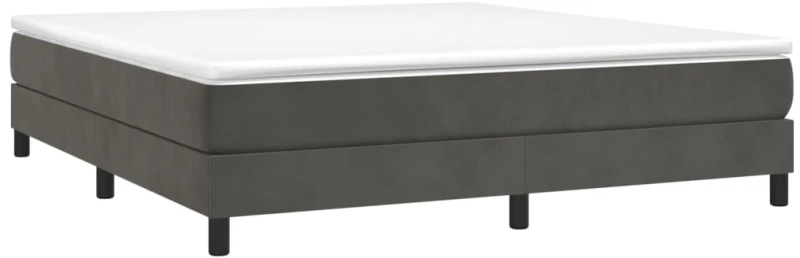 ΚΡΕΒΑΤΙ BOXSPRING ΜΕ ΣΤΡΩΜΑ ΣΚΟΥΡΟ ΓΚΡΙ 160X200 ΕΚ. ΒΕΛΟΥΔΙΝΟ 3144340